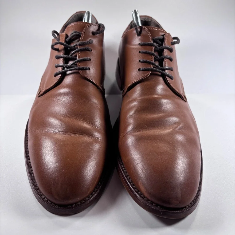 Banana Republic Men's‎ Tan Leather Oxford Dress Shoes Lace-Up Size 10
